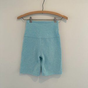 Beyond Yoga Spacedye High Waisted Biker Short, Size S, Teal